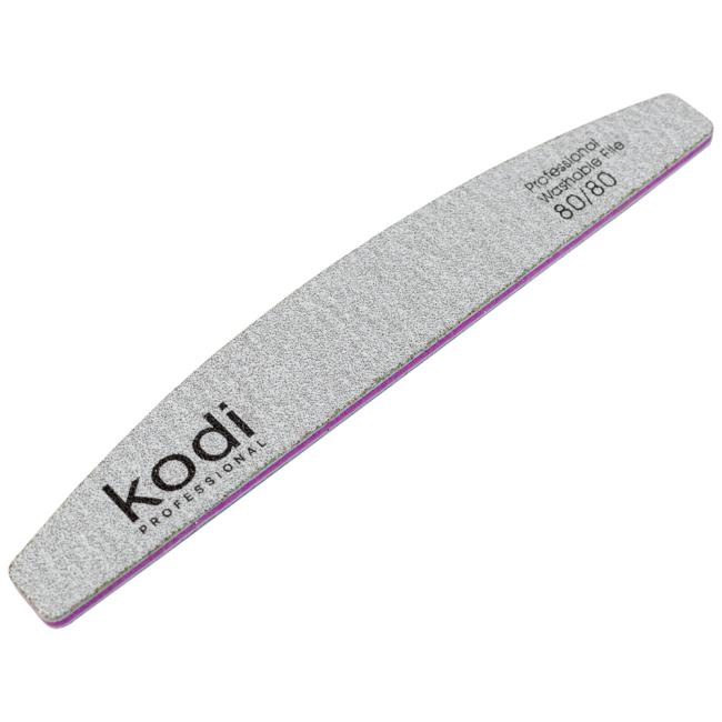 №121 Пилка для ногтей  "Полумесяц" 80/80 (цвет: светло-серый, размер: 178/28/4)